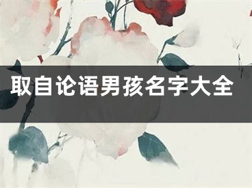 取自论语男孩名字大全