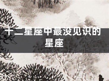 十二星座中最没见识的星座