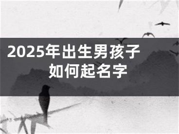 2025年出生男孩子如何起名字
