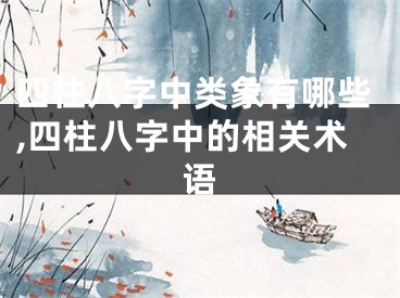 四柱八字中类象有哪些,四柱八字中的相关术语