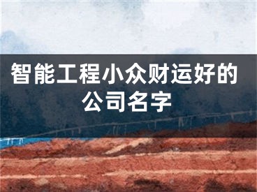 智能工程小众财运好的公司名字