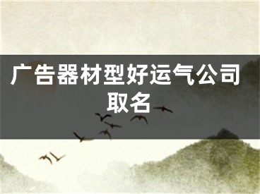 广告器材型好运气公司取名