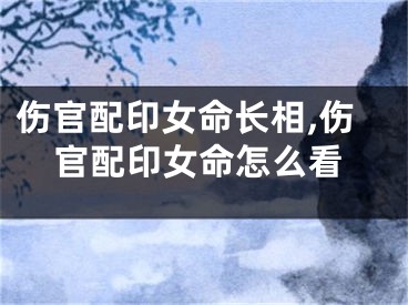 伤官配印女命长相,伤官配印女命怎么看