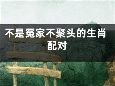 不是冤家不聚头的生肖配对