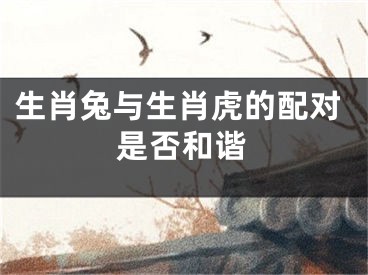 生肖兔与生肖虎的配对是否和谐