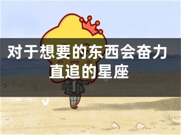 对于想要的东西会奋力直追的星座
