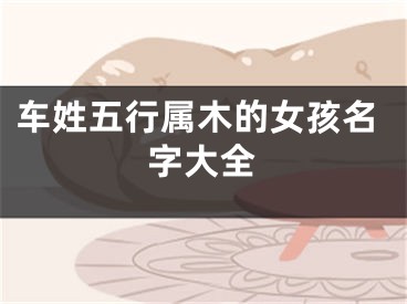 车姓五行属木的女孩名字大全