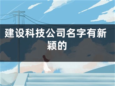建设科技公司名字有新颖的