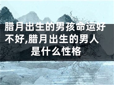 腊月出生的男孩命运好不好,腊月出生的男人是什么性格