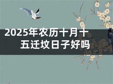 2025年农历十月十五迁坟日子好吗