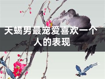 天蝎男最宠爱喜欢一个人的表现