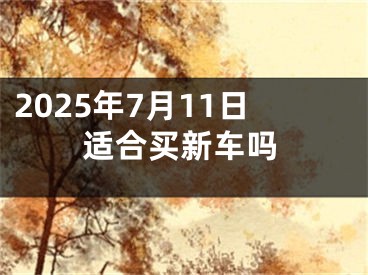 2025年7月11日适合买新车吗