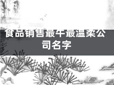 食品销售最牛最温柔公司名字