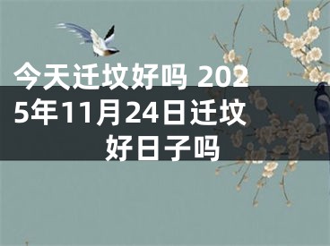今天迁坟好吗 2025年11月24日迁坟好日子吗