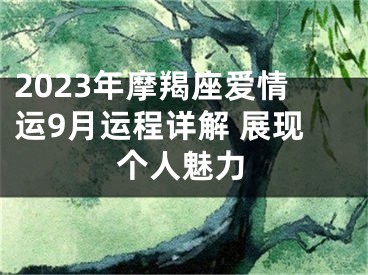 2023年摩羯座爱情运9月运程详解 展现个人魅力