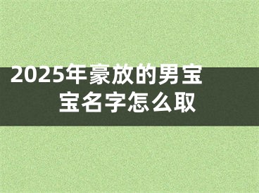 2025年豪放的男宝宝名字怎么取