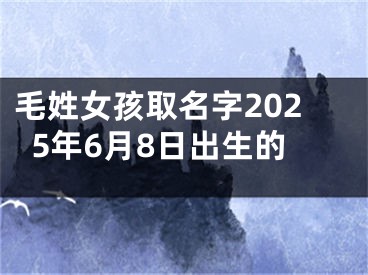 毛姓女孩取名字2025年6月8日出生的