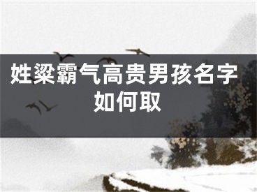 姓粱霸气高贵男孩名字如何取