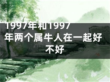 1997年和1997年两个属牛人在一起好不好