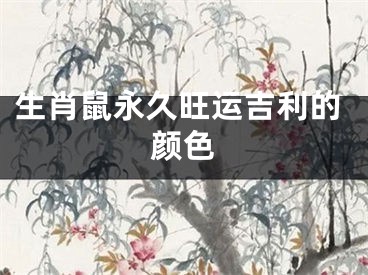 生肖鼠永久旺运吉利的颜色
