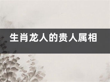 生肖龙人的贵人属相