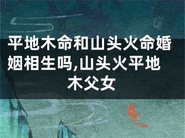 平地木命和山头火命婚姻相生吗,山头火平地木父女