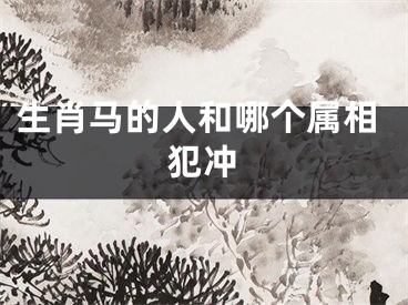 生肖马的人和哪个属相犯冲