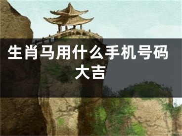 生肖马用什么手机号码大吉