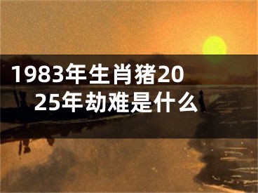 1983年生肖猪2025年劫难是什么