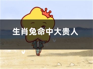 生肖兔命中大贵人