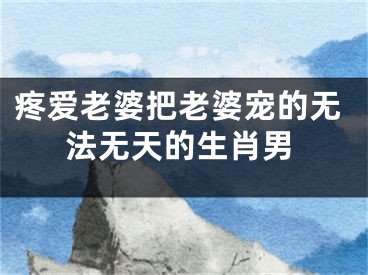 疼爱老婆把老婆宠的无法无天的生肖男
