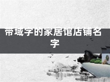 带域字的家居馆店铺名字