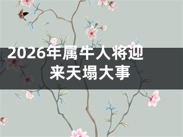 2026年属牛人将迎来天塌大事