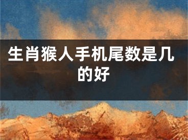 生肖猴人手机尾数是几的好