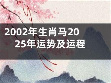 2002年生肖马2025年运势及运程