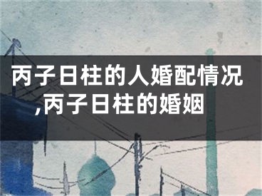 丙子日柱的人婚配情况,丙子日柱的婚姻