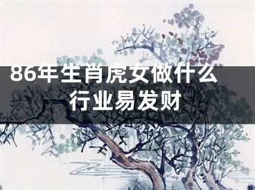 86年生肖虎女做什么行业易发财