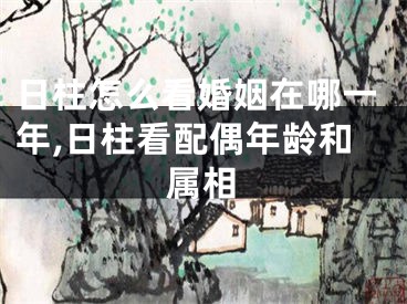 日柱怎么看婚姻在哪一年,日柱看配偶年龄和属相