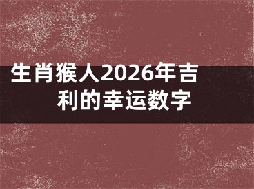 生肖猴人2026年吉利的幸运数字
