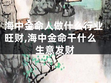 海中金命人做什么行业旺财,海中金命干什么生意发财