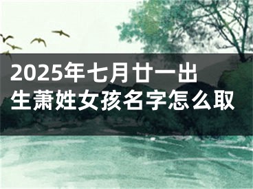 2025年七月廿一出生萧姓女孩名字怎么取