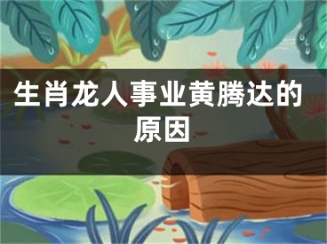 生肖龙人事业黄腾达的原因