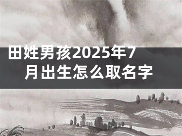 田姓男孩2025年7月出生怎么取名字