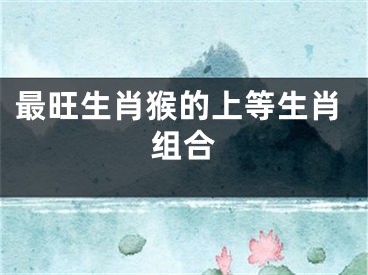 最旺生肖猴的上等生肖组合