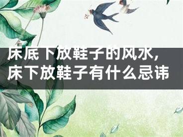 床底下放鞋子的风水,床下放鞋子有什么忌讳