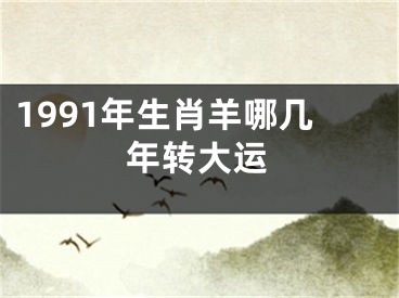 1991年生肖羊哪几年转大运