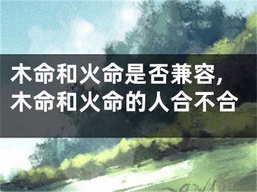木命和火命是否兼容,木命和火命的人合不合
