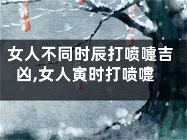 女人不同时辰打喷嚏吉凶,女人寅时打喷嚏
