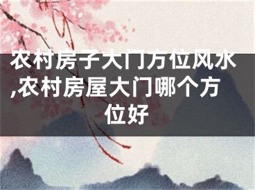 农村房子大门方位风水,农村房屋大门哪个方位好
