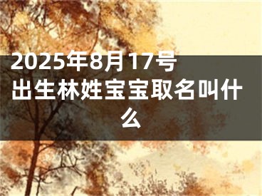 2025年8月17号出生林姓宝宝取名叫什么